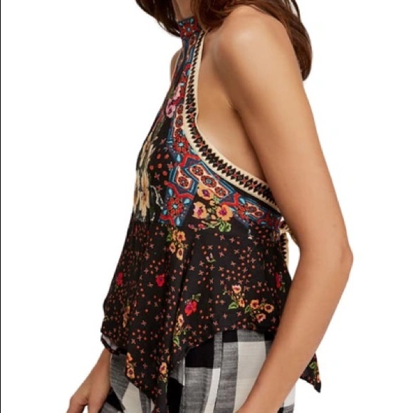 NWT Free People halter floral top - size XS - Picture 2 of 9